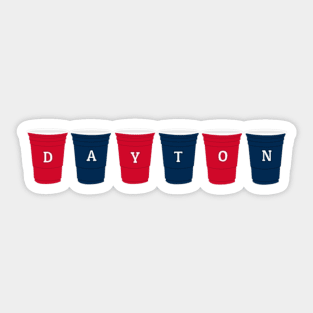 University of Dayton solo cups Sticker